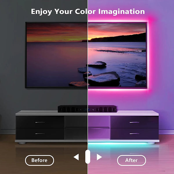 Bluetooth RGB LED Strip Lights for Bedroom & TV